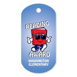 Reading Custom Plastic-Coated Dog Tag