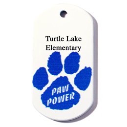 Paw Power Custom Plastic-Coated Dog Tag