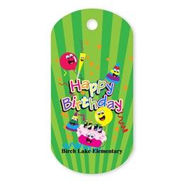 Birthday Custom Plastic-Coated Dog Tag