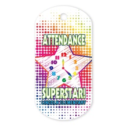 Attendance Custom Plastic-Coated Dog Tag