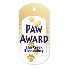 Gold Paw Custom Plastic-Coated Dog Tag