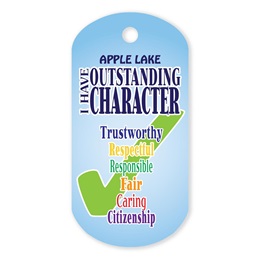 Character Custom Plastic-Coated Dog Tag