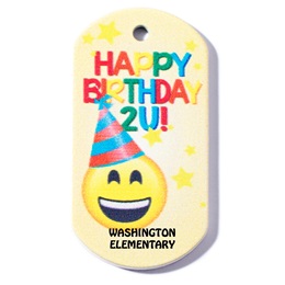 Birthday Custom Plastic-Coated Dog Tag
