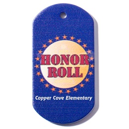 Custom Dog Tag - Stars Around Honor Roll