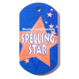 Custom Dog Tag - Spelling Star