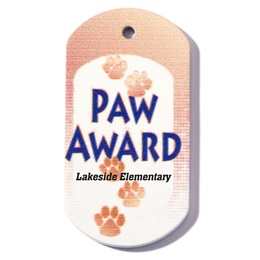 Custom Dog Tag - Paw Award