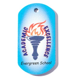 Custom Dog Tag - Academic Excellence Torch