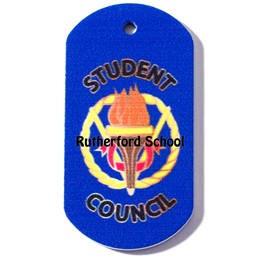 Custom Dog Tag - Student Council Torch