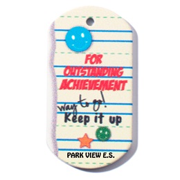 Custom Dog Tag - Outstanding Achievement
