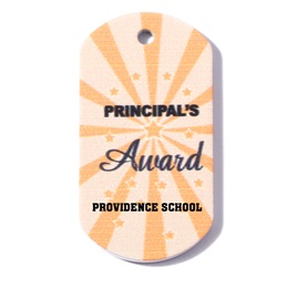 Custom Dog Tag - Starburst Principal's Award