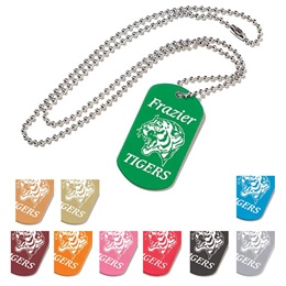 Laser Engraved Custom Dog Tag - 24" Chain