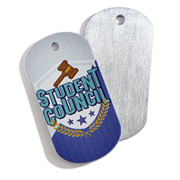 Student Council Metal Dog Tag