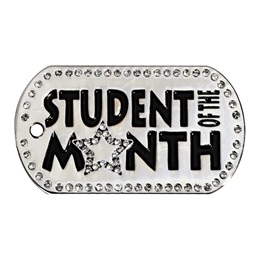 Bling Dog Tag - Student of the Month