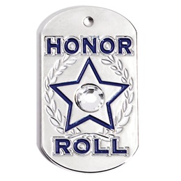 Dog Tag - Honor Roll Paw Bling