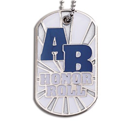 Glitter Dog Tag - AB Honor Roll