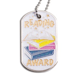 Glitter Dog Tag - Reading Award