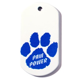 Paw Power Plastic-Coated Dog Tag