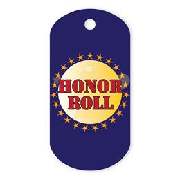 Honor Roll Plastic-Coated Dog Tag