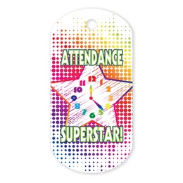 Attendance Plastic-Coated Dog Tag