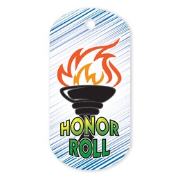 Honor Roll Plastic-Coated Dog Tag