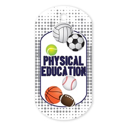 Physical Education Plastic-Coated Dog Tag