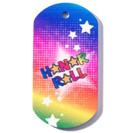 Honor Roll Plastic-Coated Dog Tag