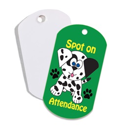 Spot On Attendance Plastic-Coated Dog Tag