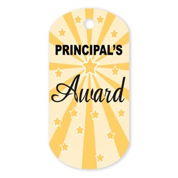 Principal's Award Plastic-Coated Dog Tag