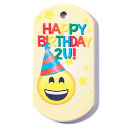 Birthday Plastic-Coated Dog Tag