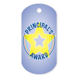 Principal's Award Plastic-Coated Dog Tag