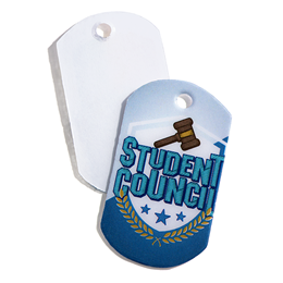 Student Council Plastic-Coated Dog Tag