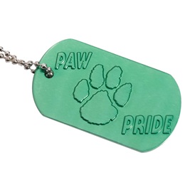 Dog Tag - Paw Pride Green