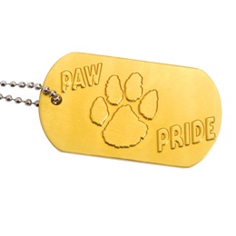 Dog Tag - Paw Pride Yellow