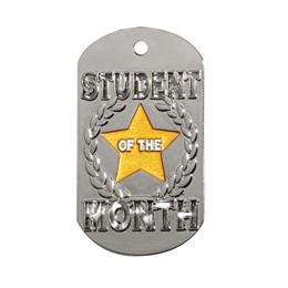 Die Cut Dog Tag - Student of the Month