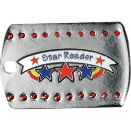 Bling Dog Tag - Star Reader