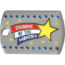 Bling Dog Tag - Student of the Month