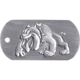 Embossed Dog Tag - Bulldog