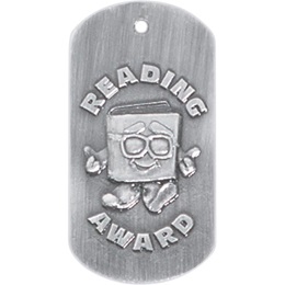 Embossed Dog Tag - Reading Award