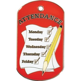 Enamel Dog Tag - Attendance