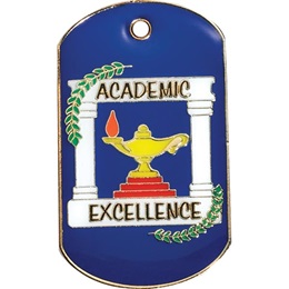 Enamel Dog Tag - Academic Excellence
