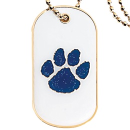 Glitter Dog Tag - Blue Paw