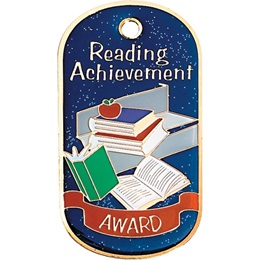 Glitter Dog Tag - Reading Achievement