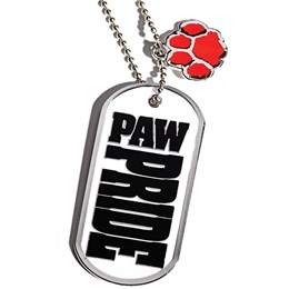 Dog Tag With Charm - Paw Pride