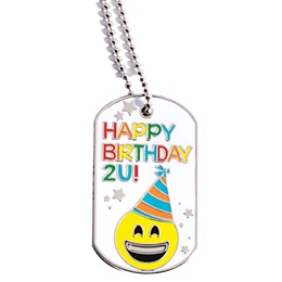 Enamel Dog Tag - Happy Birthday 2U!