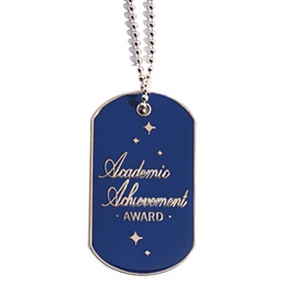 Enamel Dog Tag - Academic Achievement Award