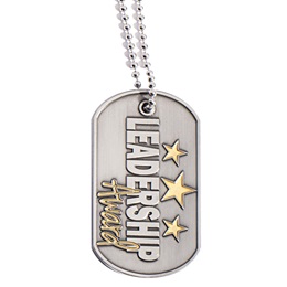 Enamel Dog Tag - Leadership Award