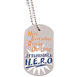 Enamel Dog Tag - Attendance H.E.R.O.