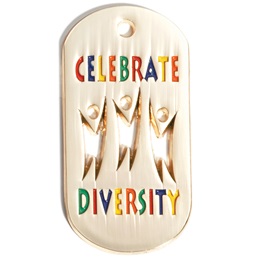 Cut Out Dog Tag - Celebrate Diversity