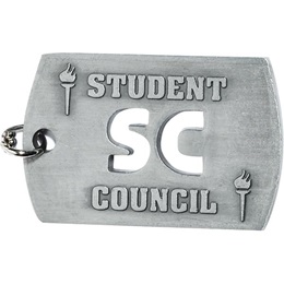 Cut Out Dog Tag - Student Council