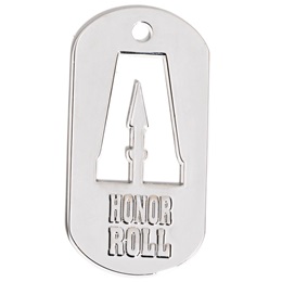 Cut Out Dog Tag - A Honor Roll